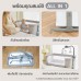 SNOW OWL™ เซ็ทเตียงนอนเด็ก All in One (ขาโยก) สี GREY  + เบาะนอนระบายอากาศ Gentle FlowZz ขนาด 50x87  